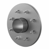 FLFA DIN18533 A2 - Stainless steel fixed/loose flange chuck tube